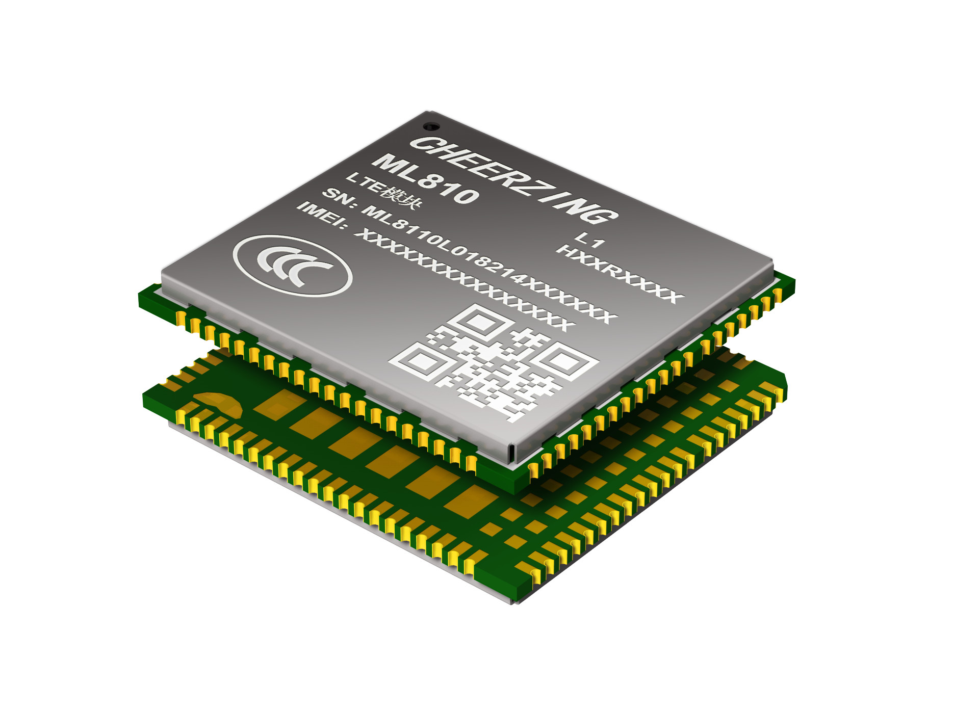 ML810 LTE Cat.4/LCC+LGA封装/内嵌多种网络协议 LTE无线通信模组