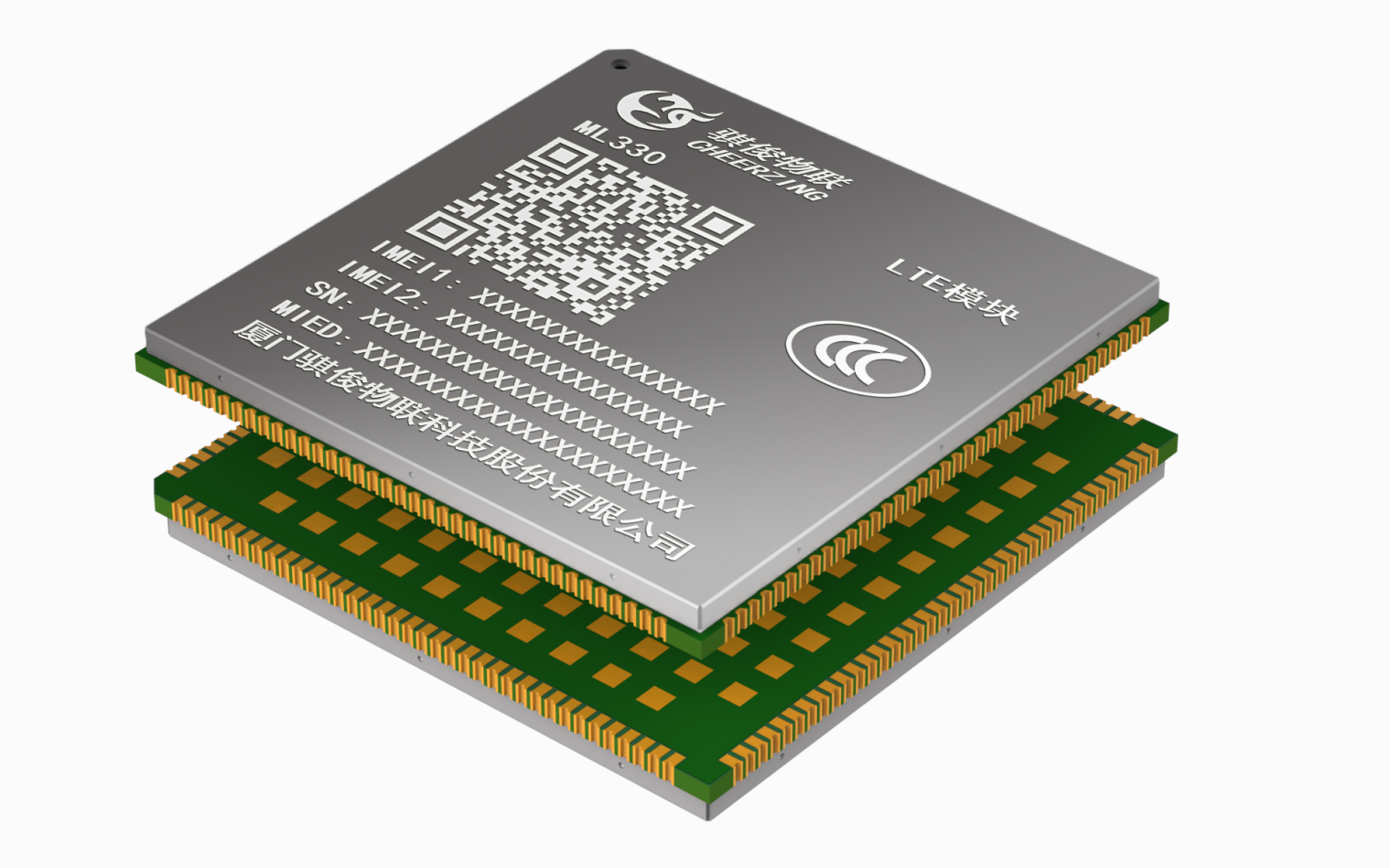 ML330 LTE Cat.4/LCC+LGA封装/集成高精度定位GNSS接收机